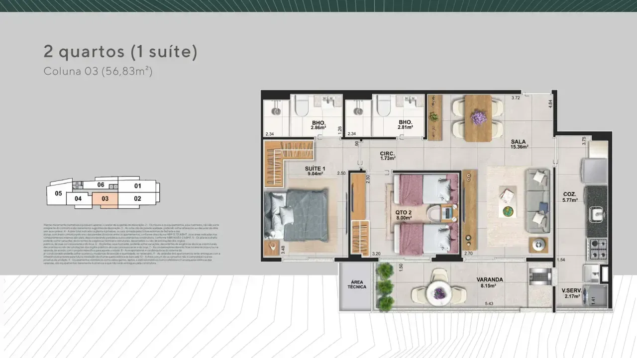 PLANTA 56m²