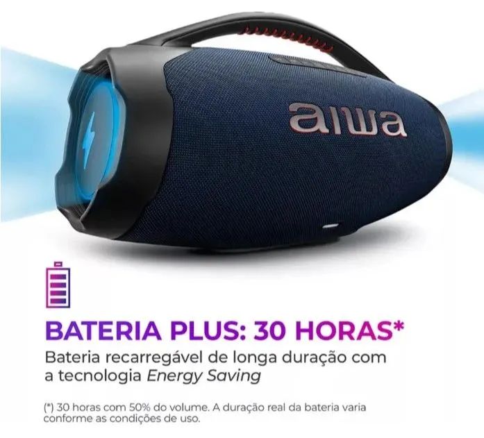 Caixa de som Bombox Aiwa plus