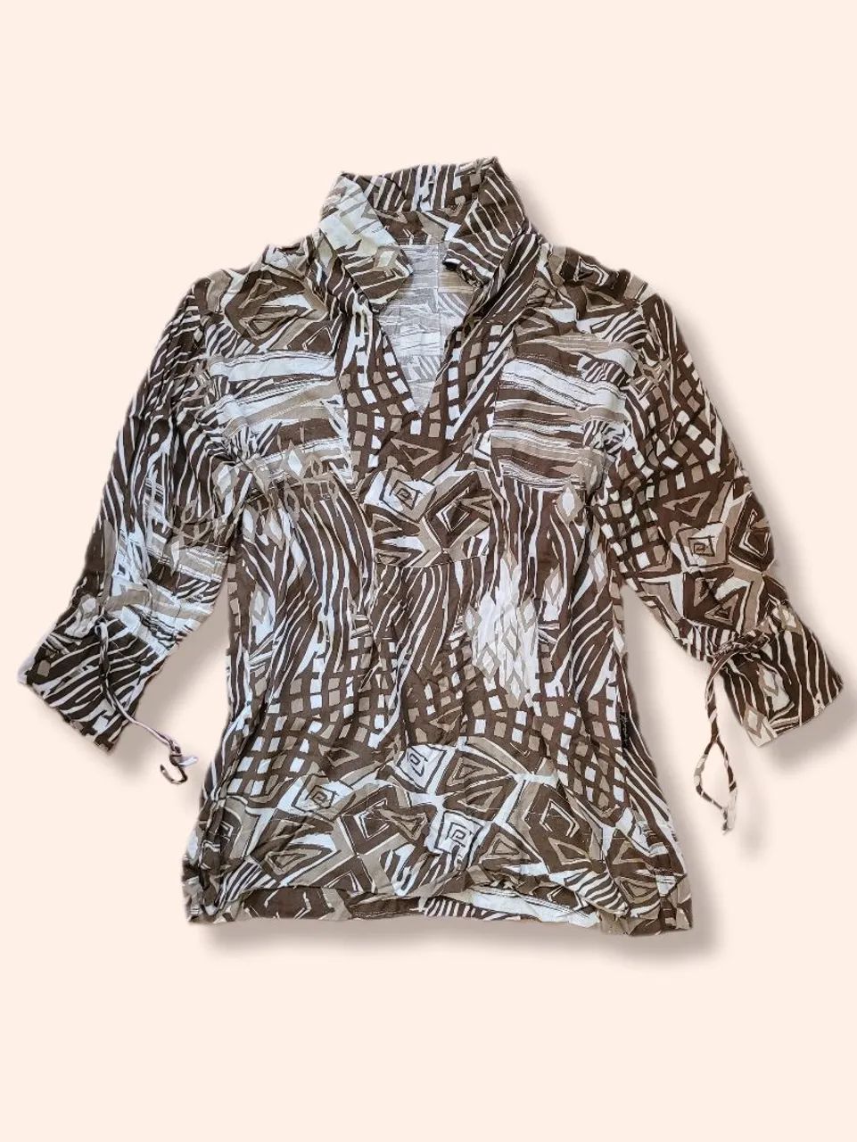 Blusa Bata Geométrica