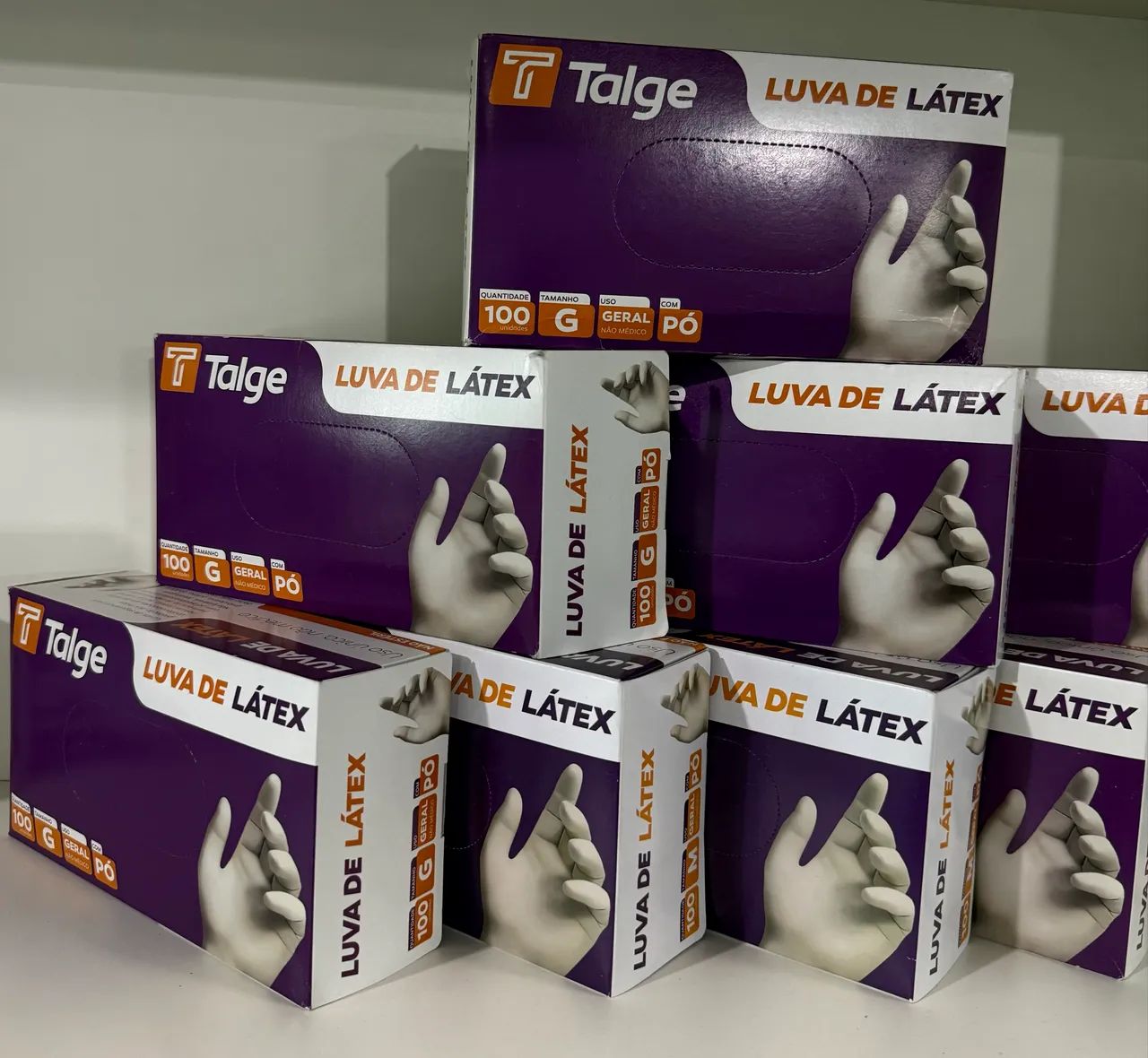Luva de látex 