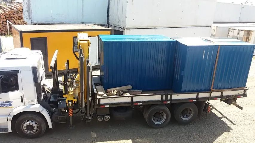Container Banheiro Modular em Metalon com Segurança Fechadura Tetra - Foto 2