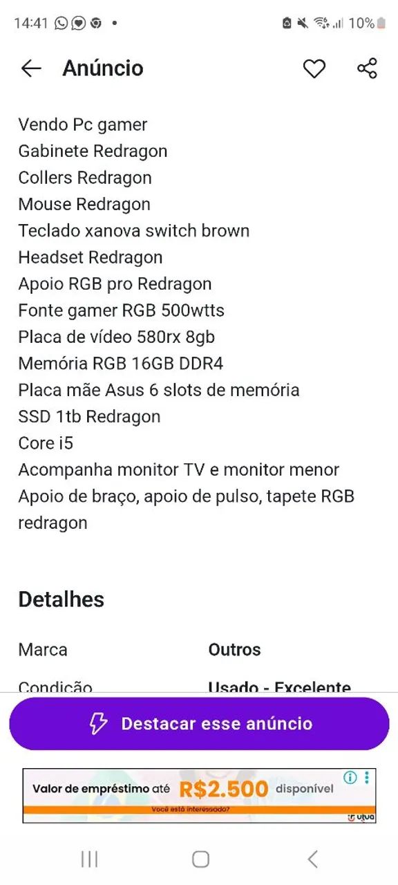 Pc gamer I5-6600 3.30 ghz - Foto 3
