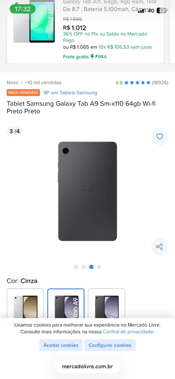 Tablete Samsung A9 - Foto 2