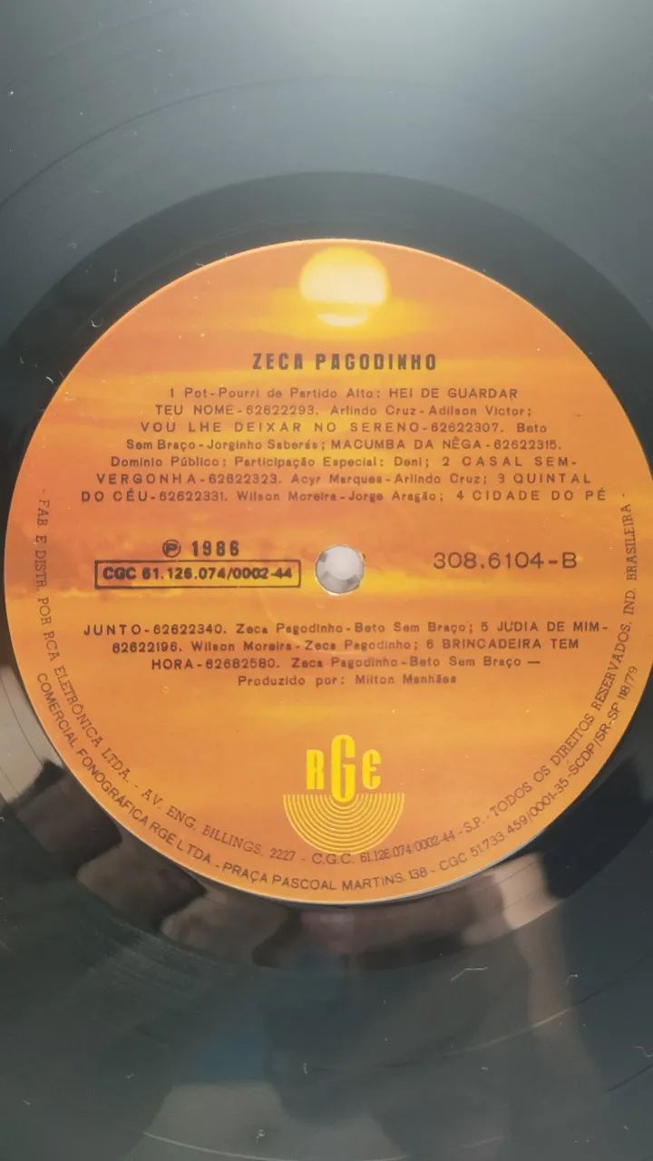 LP Zeca Pagodinho 1986 - Foto 3