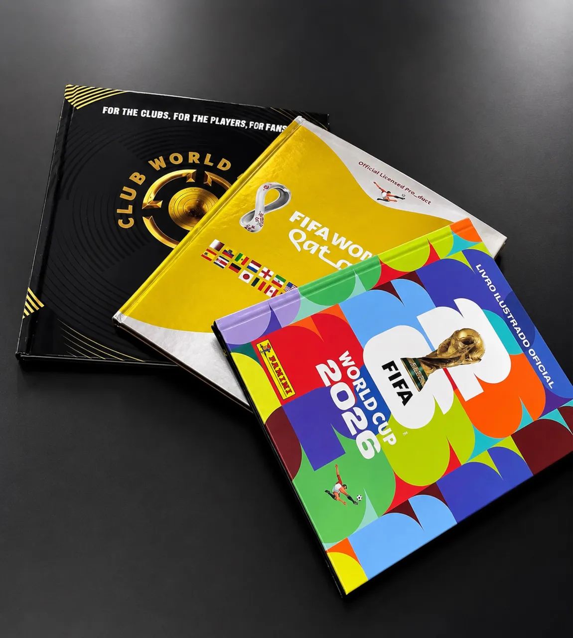 Álbuns da copa do mundo e de clubes capa dura 