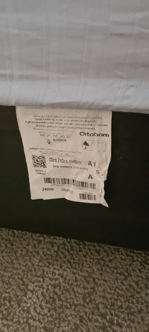 Cama King Size e  colchão Ortobom - Foto 3