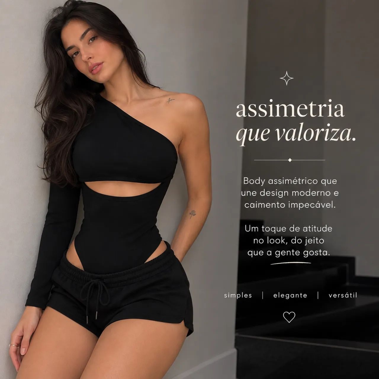 body preto SHEIN