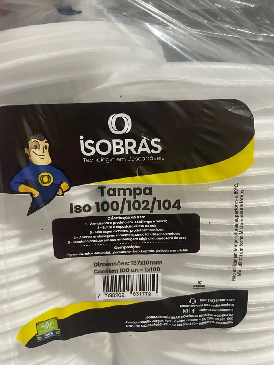 VENDO 500 MARMITAS DE ISOPOR - 750 ML