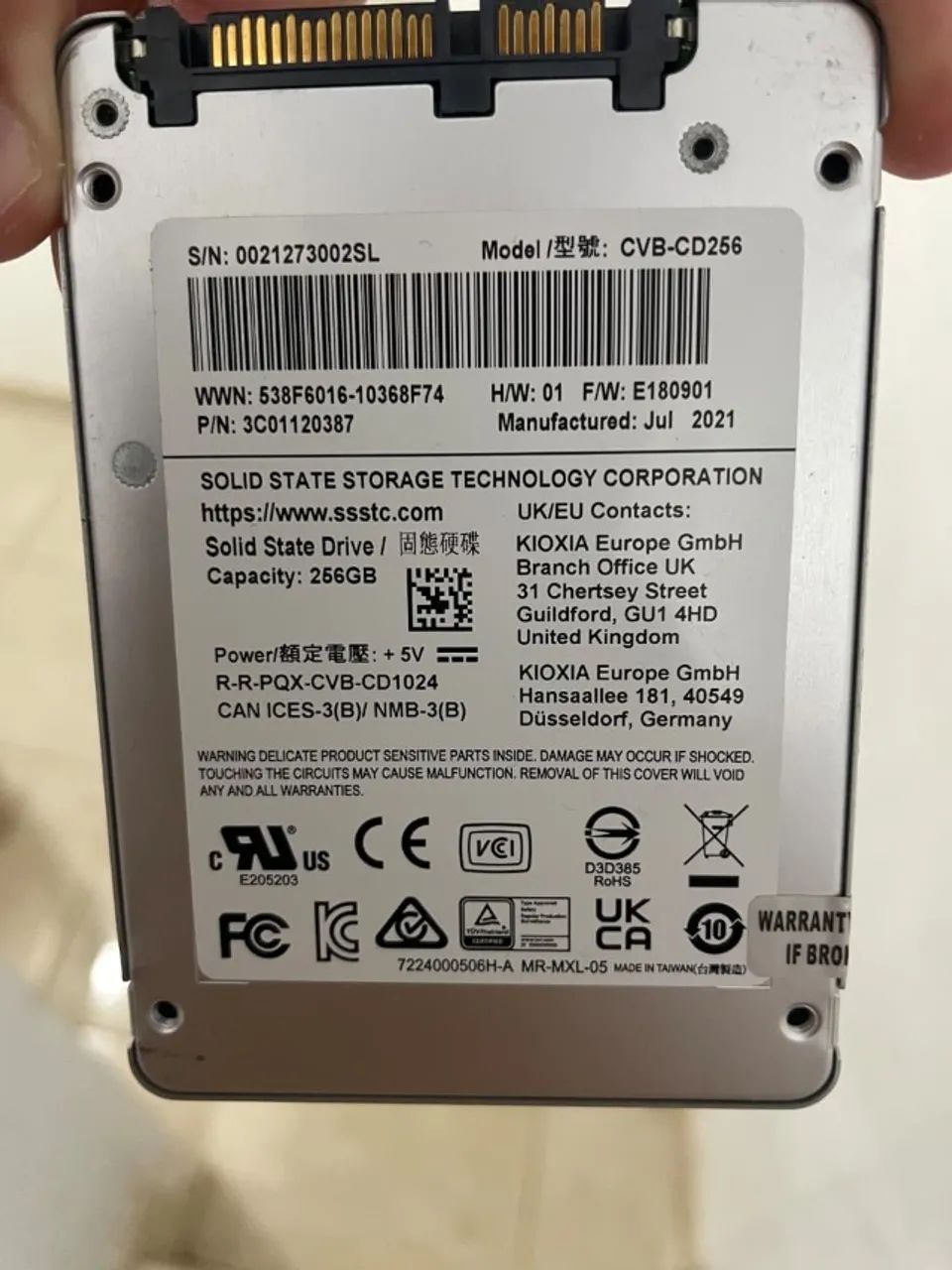 SSD SATA 256GB - Foto 2
