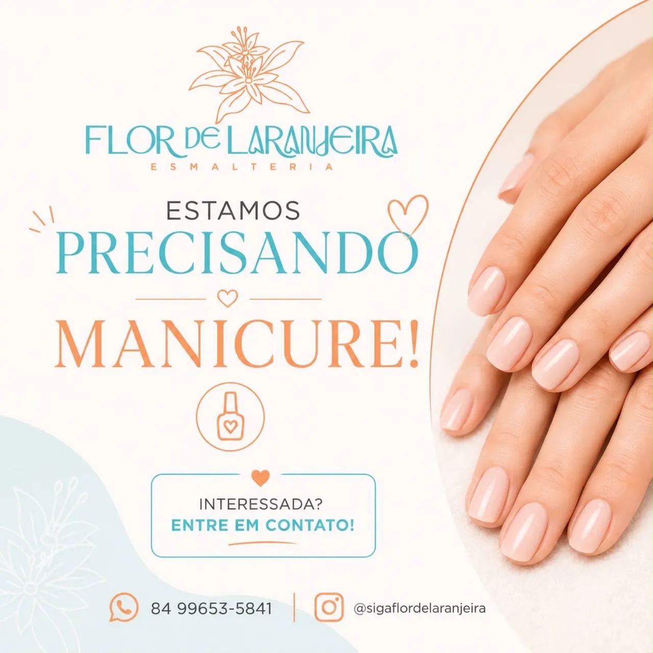 Vaga para manicure