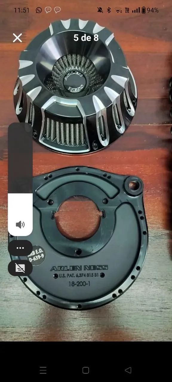 Filtro de ar arllen ness+amortecedor com reservatório  - Foto 3