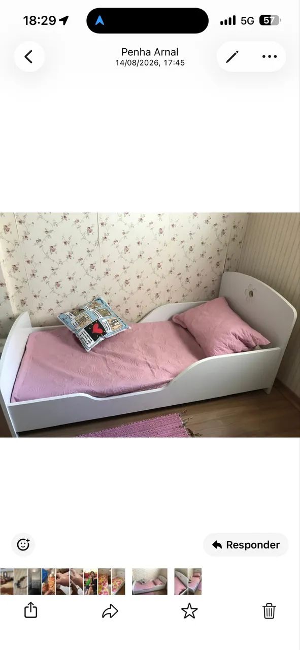 Cama infantil de solteiro branca - Foto 2