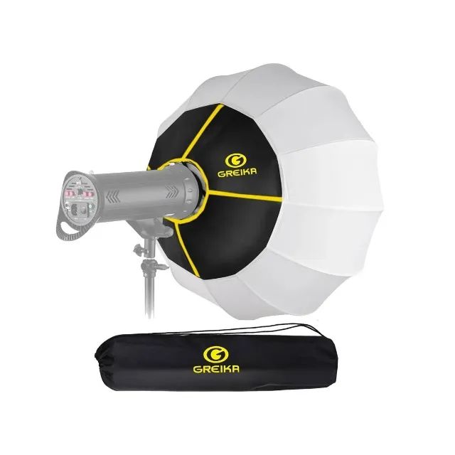 Difusor Globo Lanterna Greika Softbox Branco 45cm