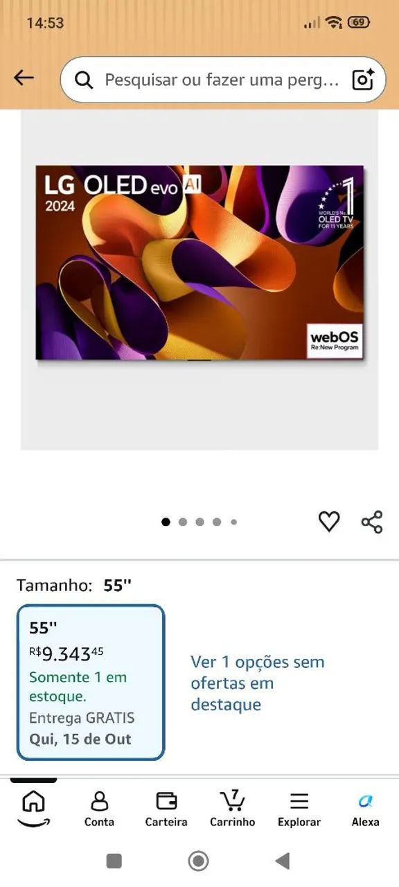 Tv LG g4 , 55".