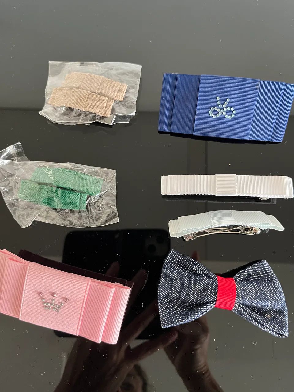 Lote presilha cabelo novos feito a mão 