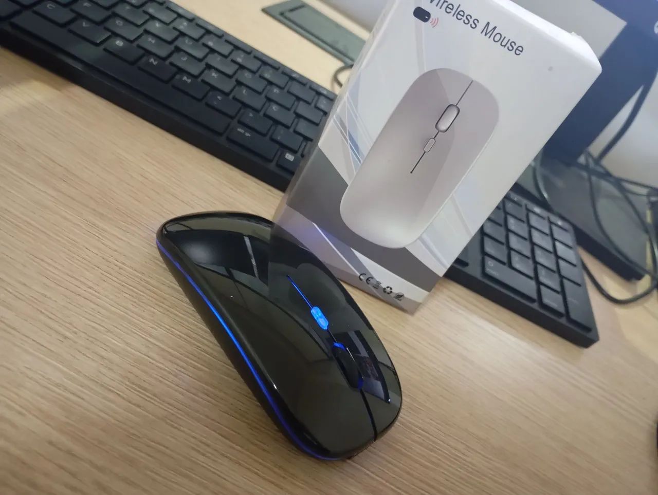 Mouse wireless RGB ótimo