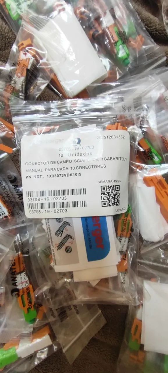 Conector óptico de campo SC/APC Rosemberguer 300un - Foto 4