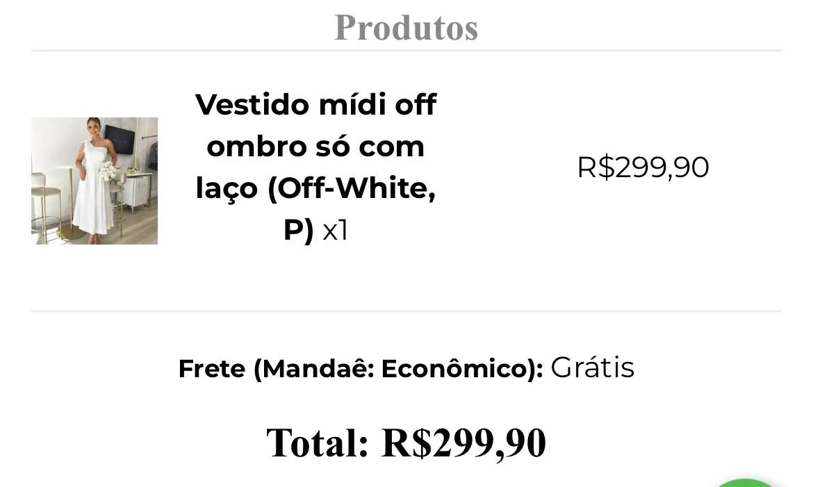 Vestido Mídi Ombro Só Com Laço Branco - Foto 4