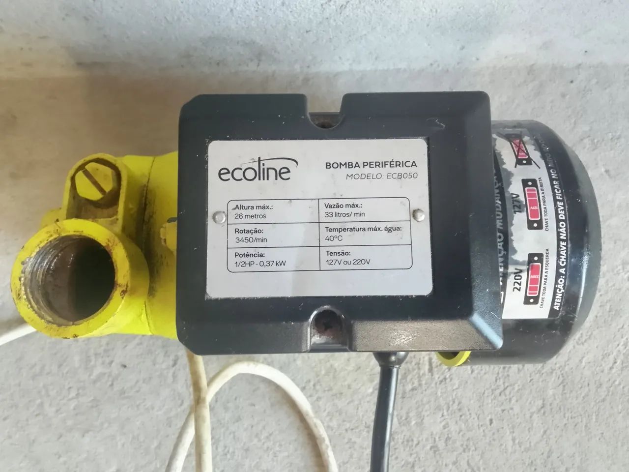 Bomba de poço bivolt 
