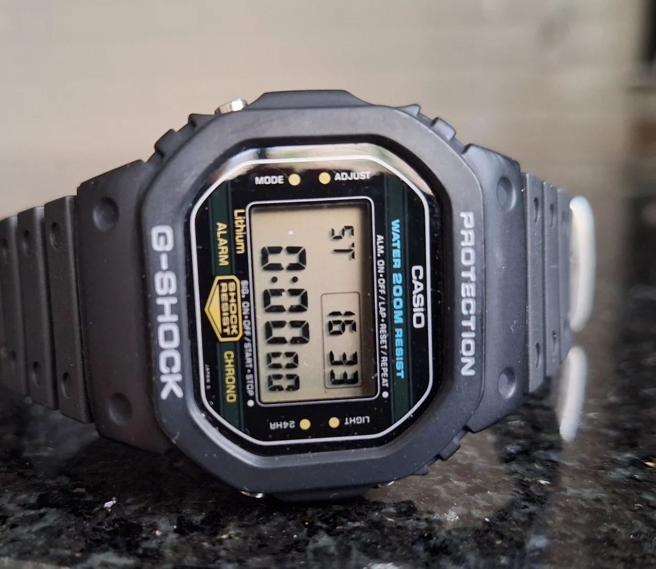 Casio G-shock dw-5200 fundo de rosca aço 