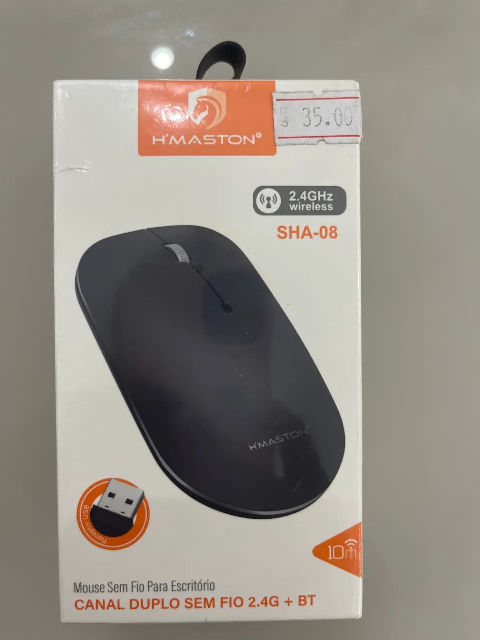 Mouse sem fio canal duplo 2.4g + BT
