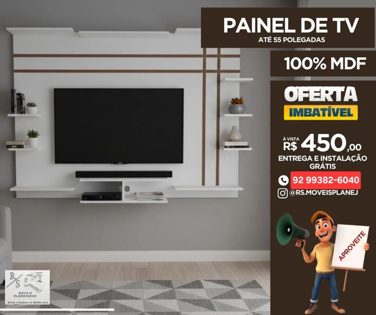 Painel de Tv ate 55 Polegadas - Foto 2