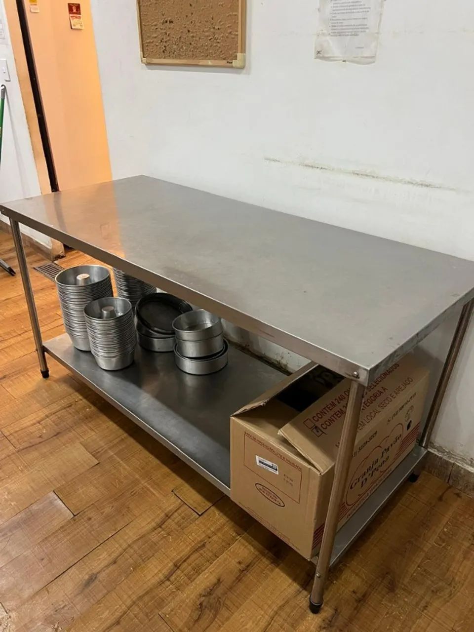 Bancada de inox industrial