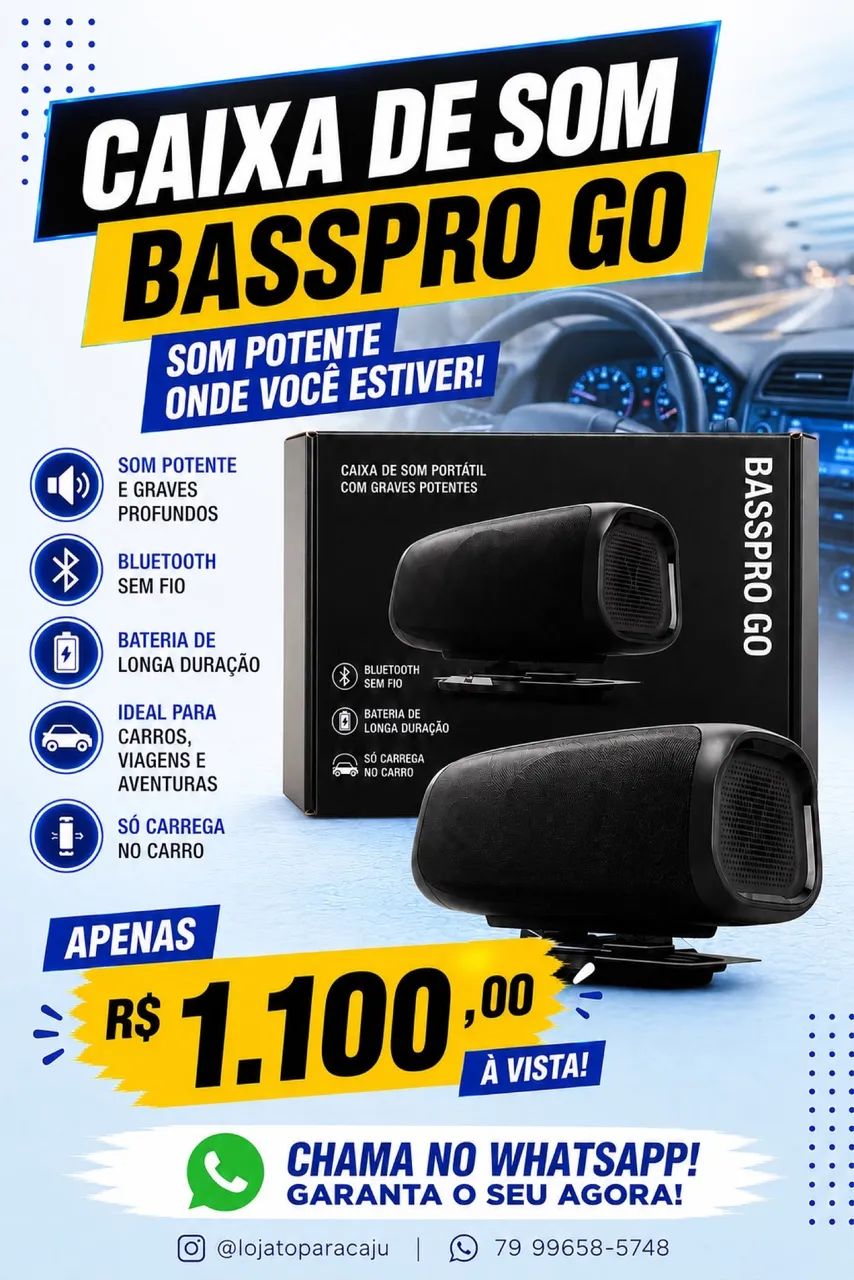 Caixa de som basspro go