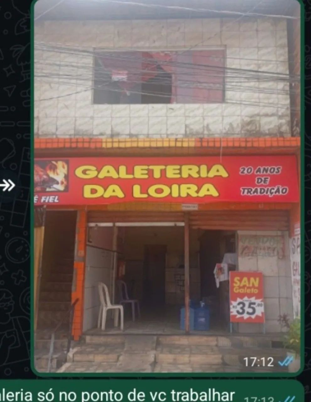 Vende-se galeteria