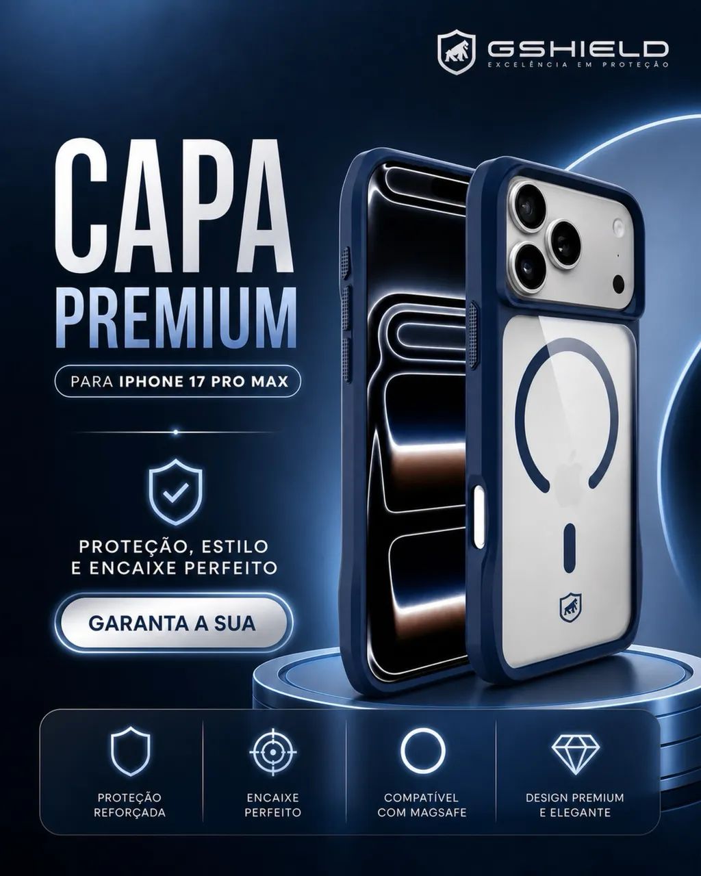 Capa Octacore MagSafe Gshield para iPhone 17 Pro Max  - Foto 4