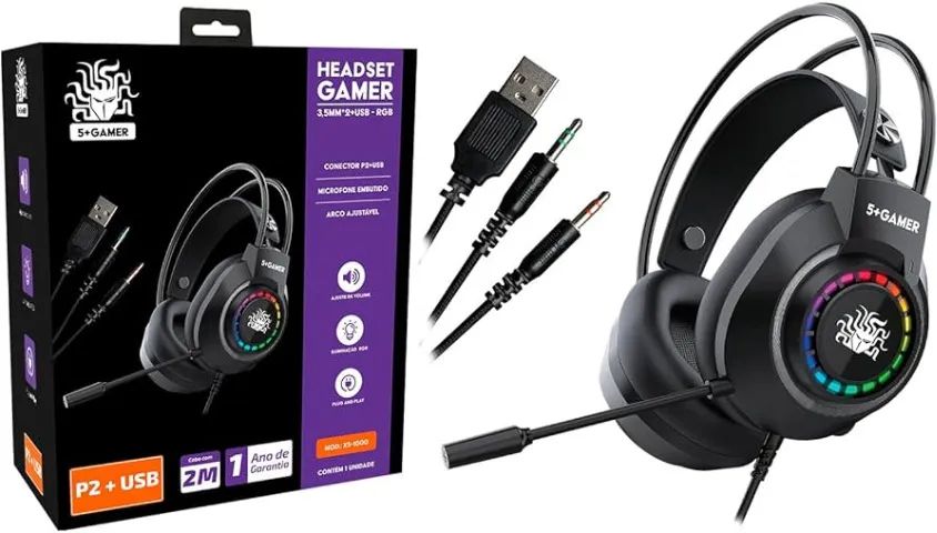 Headset Gamer 5+ X5-1000 - Foto 3
