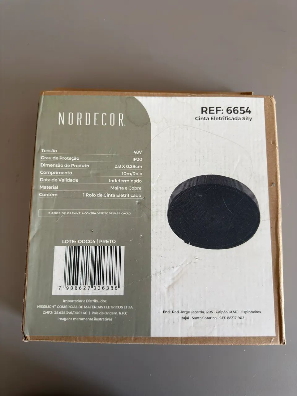 Cinta Eletrificada Sity com 10m 48V Preto - Nordecor 6654 - Foto 2