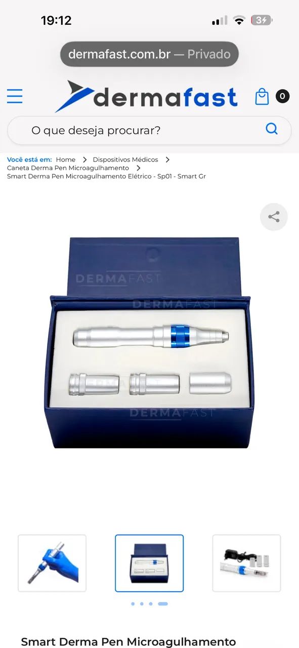 Caneta microagulhamento derma pen smart gr nova !   - Foto 3