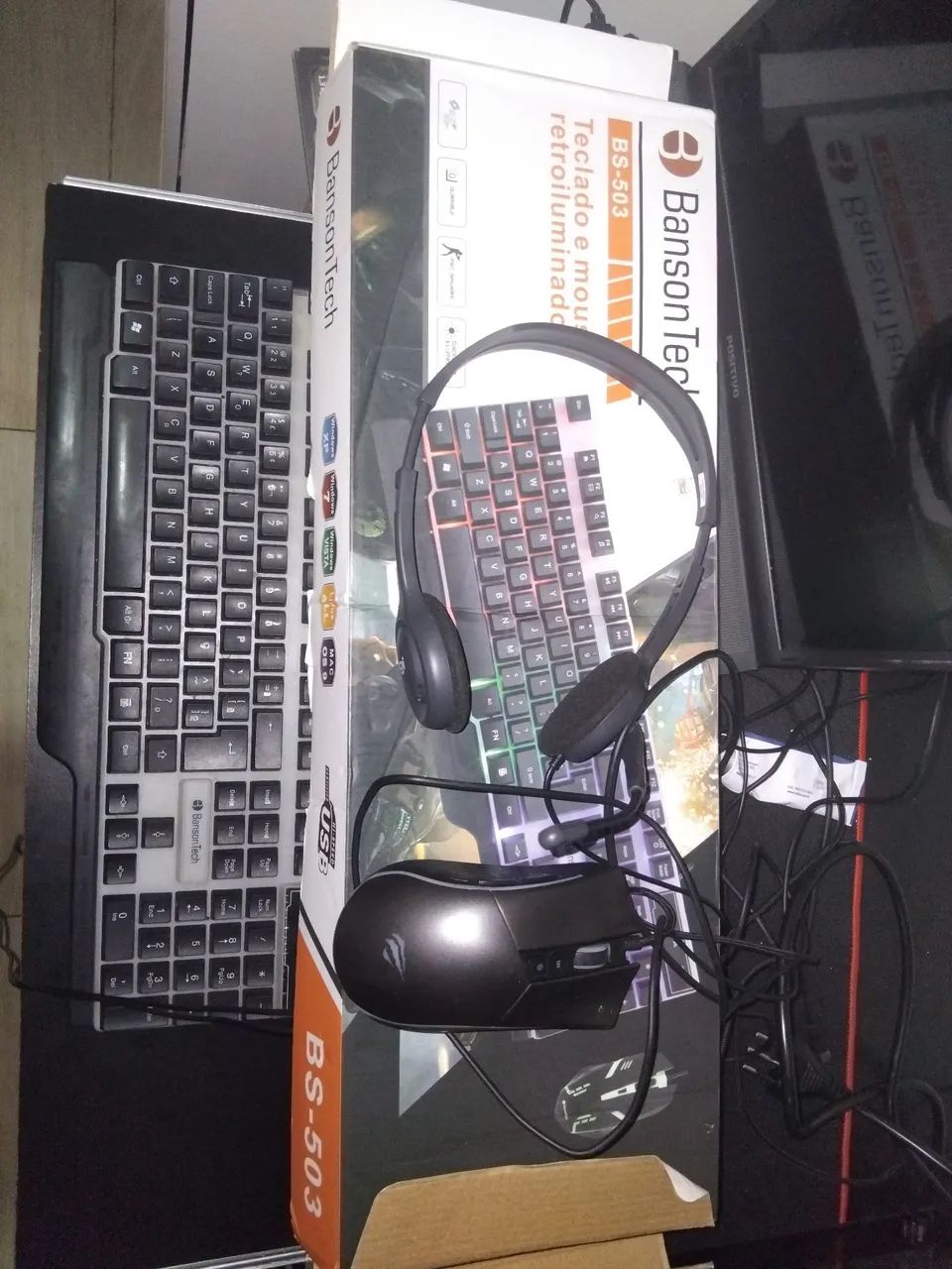 Teclado,mouse ,fone