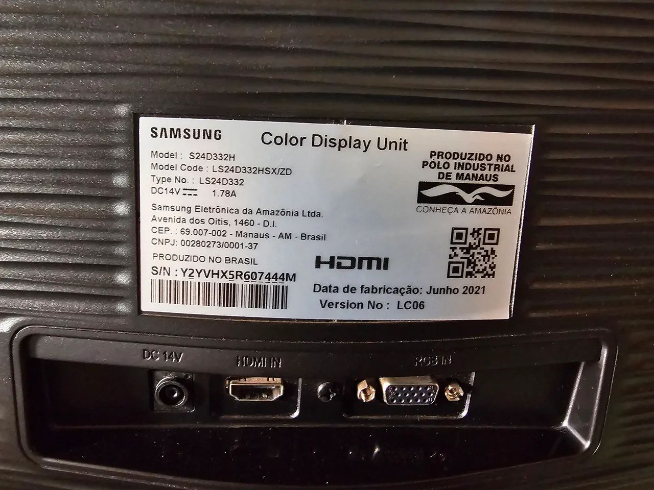 Monitor 24" 75hz FHD Samsung S24D332H - Foto 4