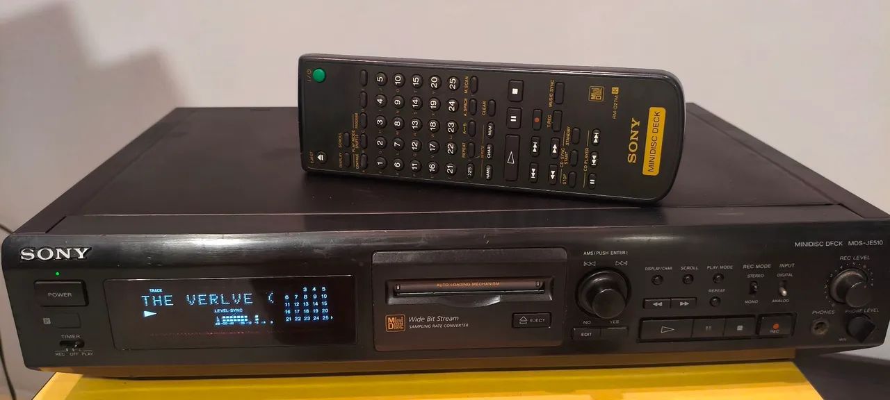 MD Sony MDS JE 510 com controle remoto Minidisc  - Foto 5