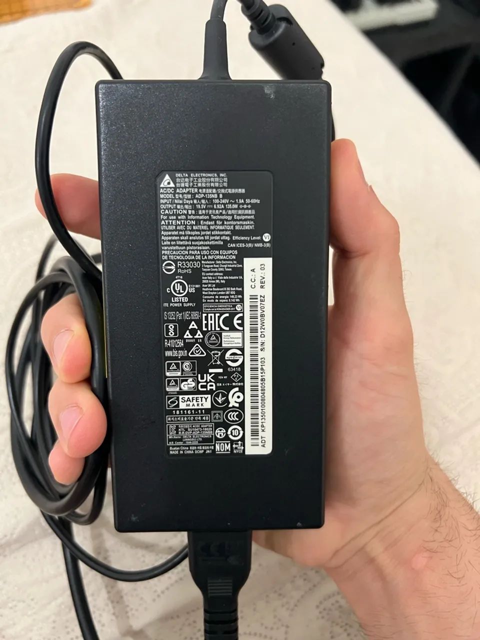 Fonte 135w Acer Nitro 5 - Foto 2