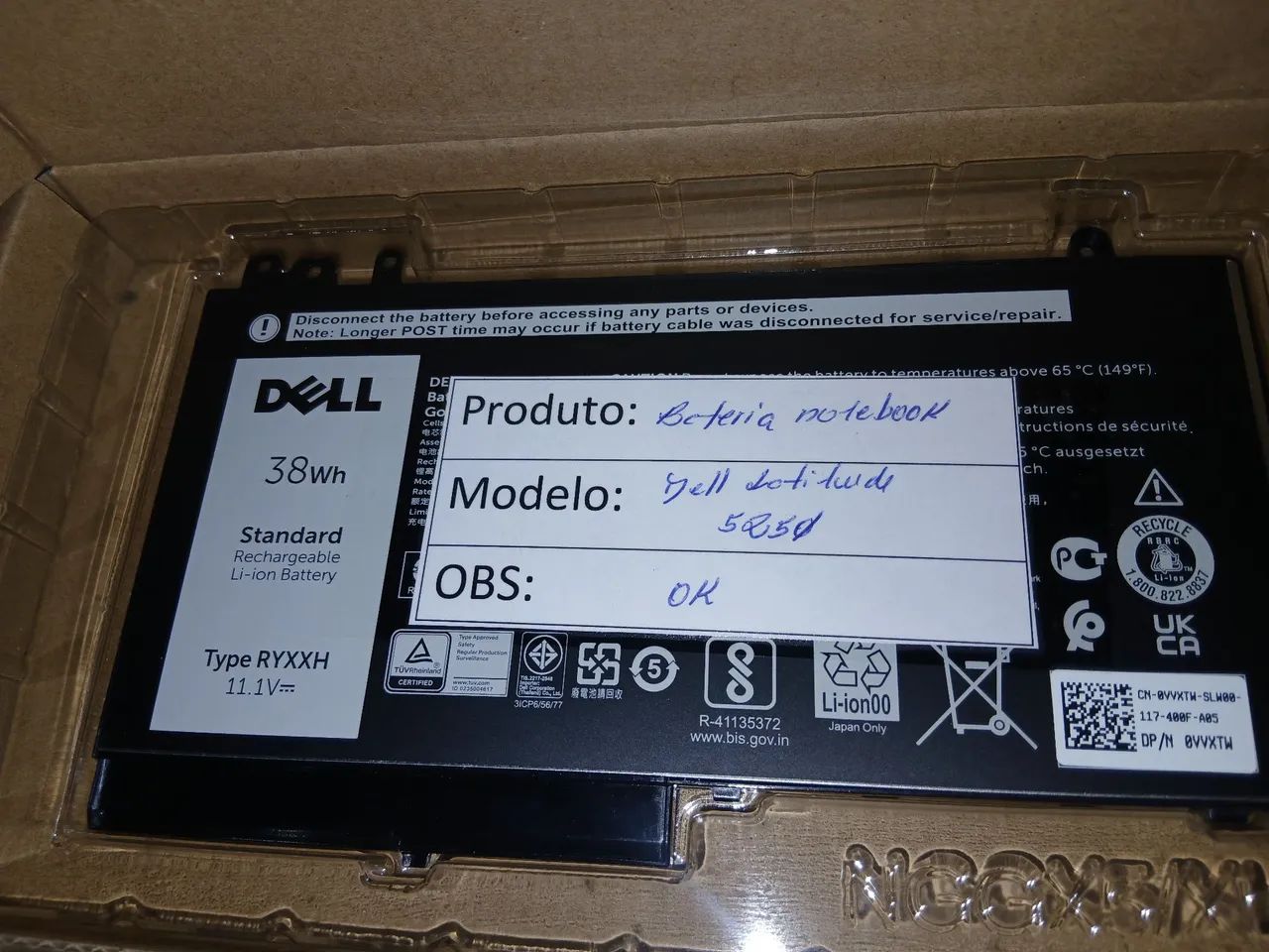 Bateria Notebook Dell nova  - Foto 4