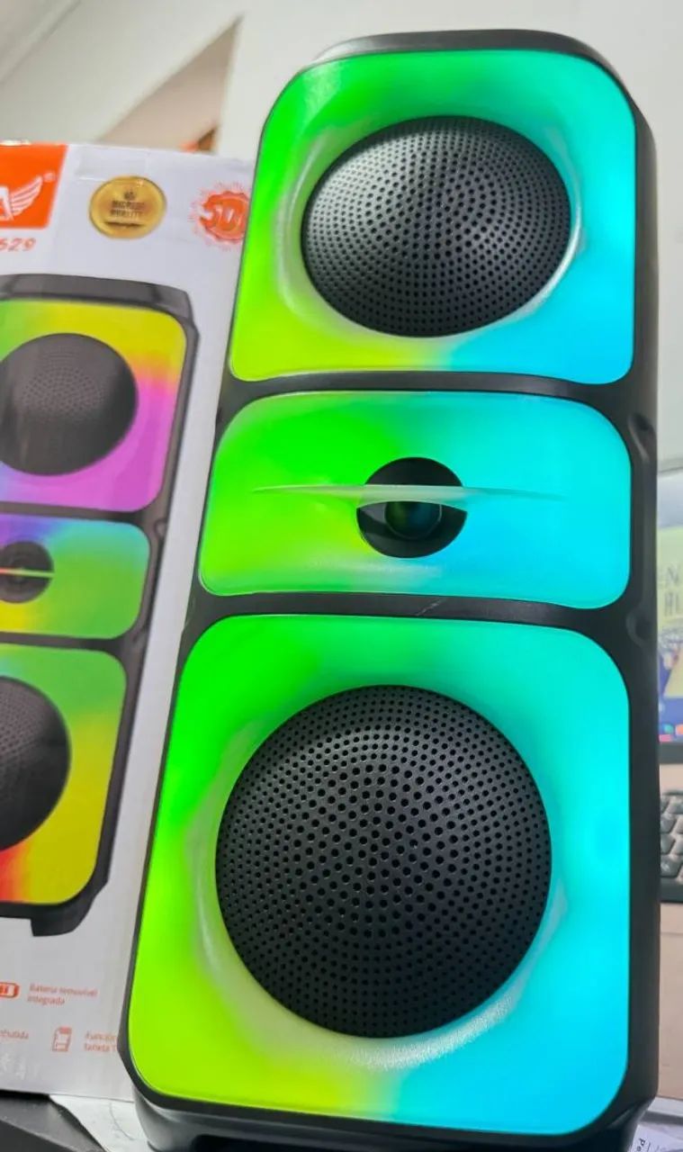 Caixa de som bluetooth original 50w grande - Foto 5