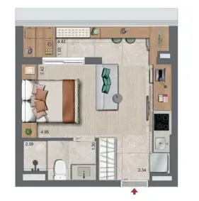 PLANTA 28m²