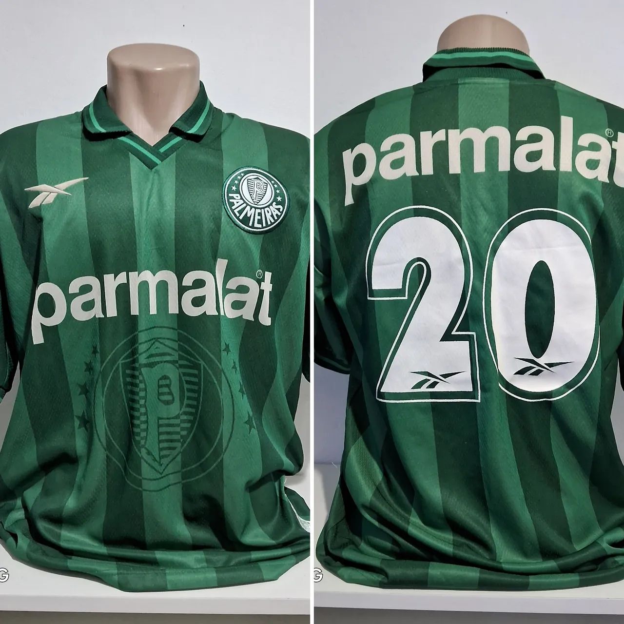 Camisa do Palmeiras usada em jogo Reebok 1997 - Roupas Esportivas