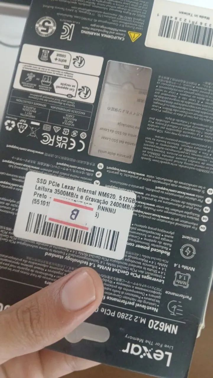 SSD Nvme M.2 512Gigas