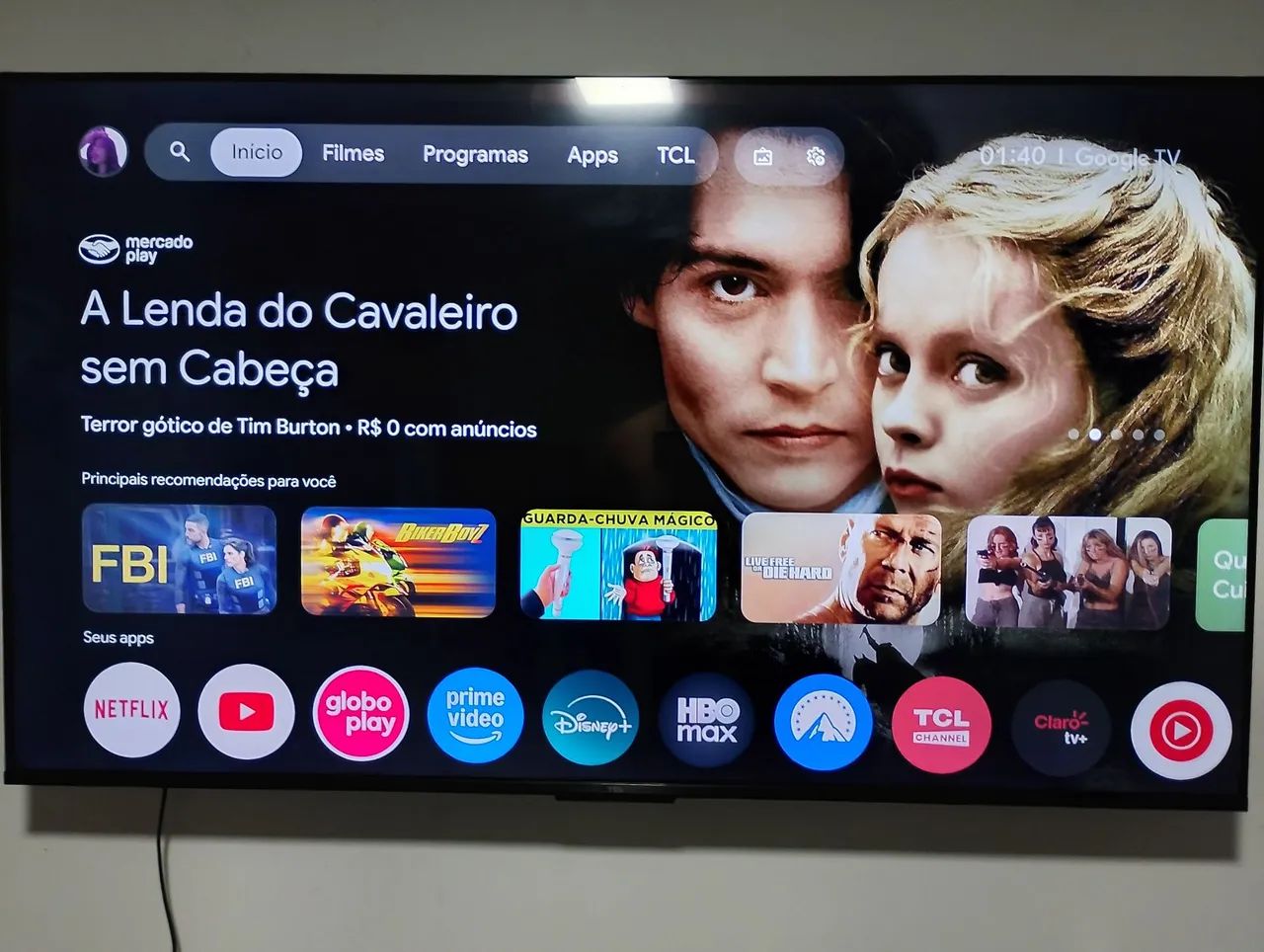 Smart TV LED 50" TCL 4K UHD, modelo 50P755