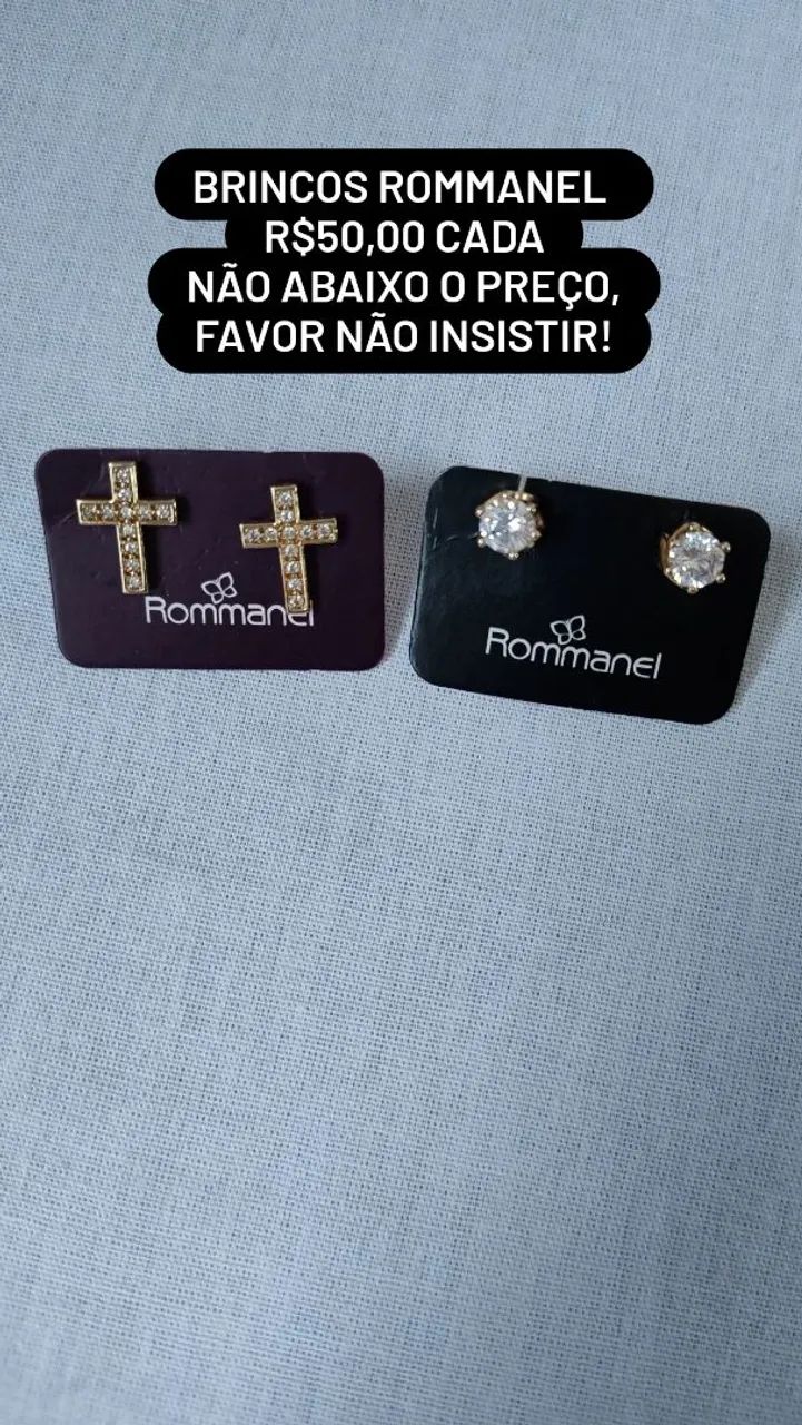 Brincos Rommanel (LEIA O ANÚNCIO)