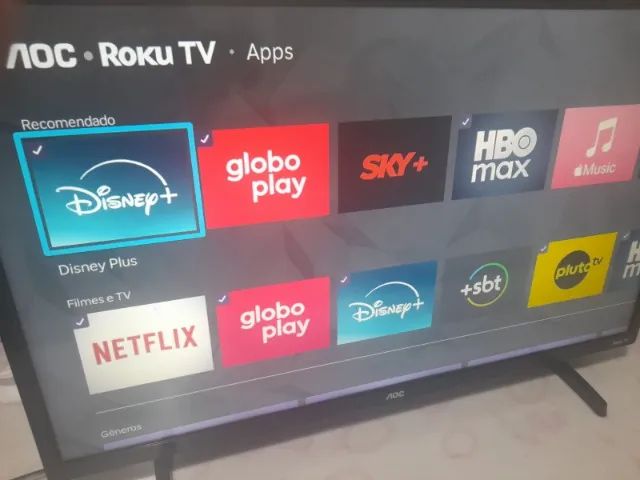Smart Tv AOC Roku Led 32 Polegadas Com Mais de 300 Canais Streaming  Nova  - Foto 4