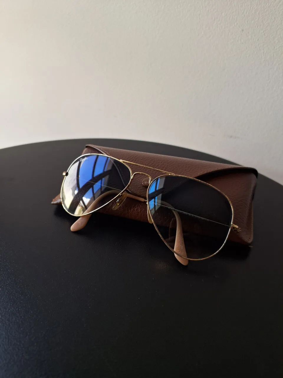 óculos de sol degradê aviador da rayban