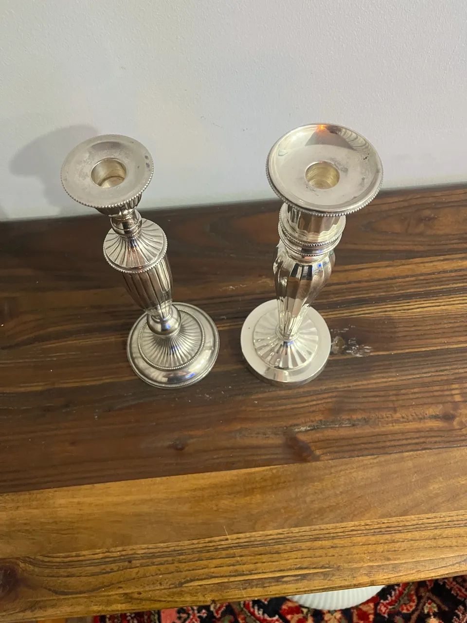 2 castiçal banhada a prata  - Foto 2