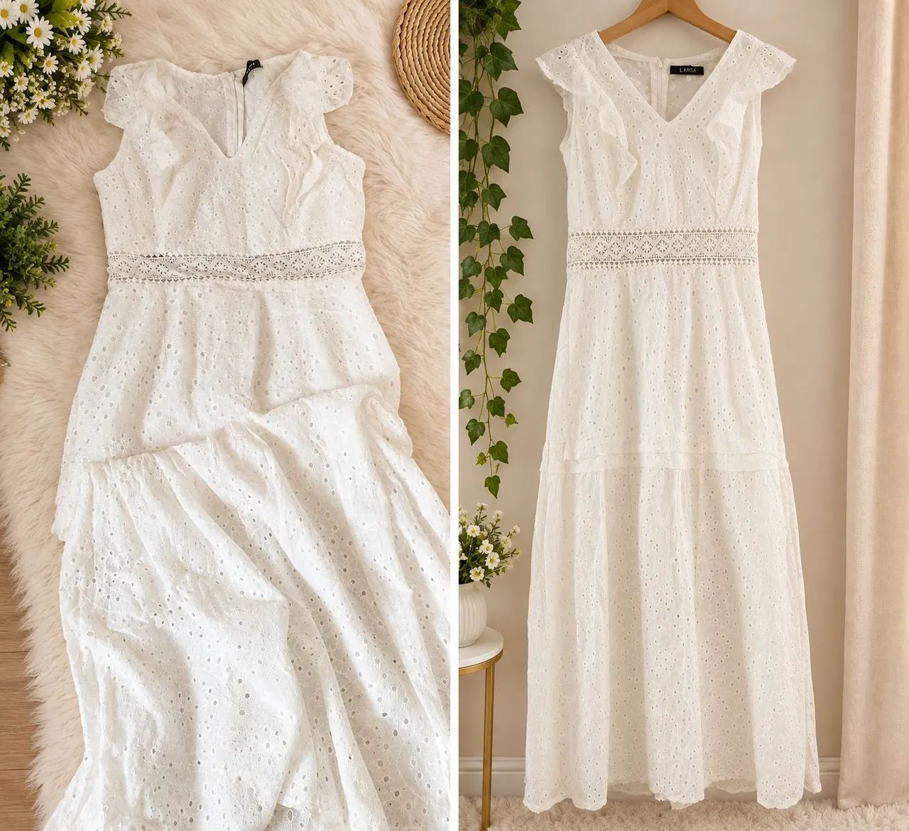 Vestido bordado elegante 