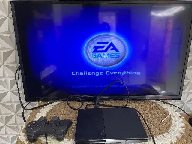 PS2 Slim Desbloqueado com Controle - Leitor Funcionando Normalmente - Foto 4