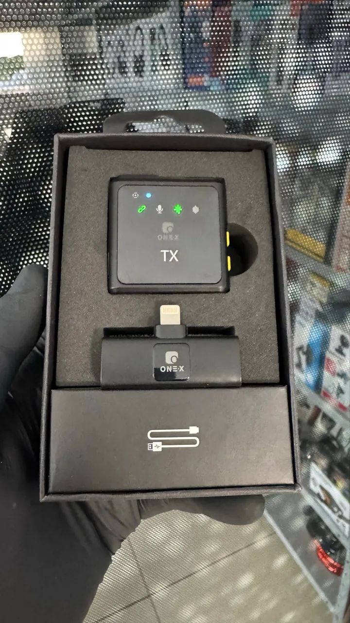 Microfone de Lapela Sem Fio Tipo C TX Original - Áudio Profissional para Vídeos e Lives - Foto 2